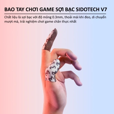 Bao tay MEMO V7 sợi bạc chống mồ hôi, chơi FF, Liên Quân, PUBG Mobile - 61.000 VND