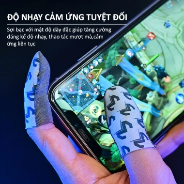 Bao tay MEMO V7 sợi bạc chống mồ hôi, chơi FF, Liên Quân, PUBG Mobile - 61.000 VND