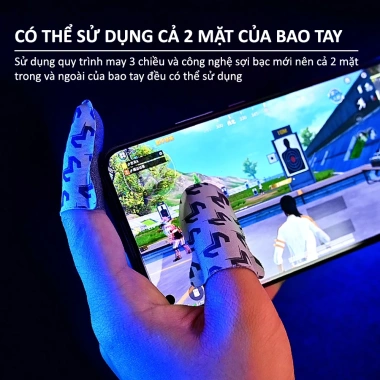 Bao tay MEMO V7 sợi bạc chống mồ hôi, chơi FF, Liên Quân, PUBG Mobile - 61.000 VND 9 Bao tay MEMO V7 sợi bạc chống mồ hôi, chơi FF, Liên Quân, PUBG Mobile - 61.000 VND 9