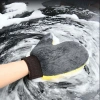 Bao tay rửa xe ô tô, xe máy sợi Microfiber - Gang tay lau bụi màu vàng xám, 30.000 VND 8