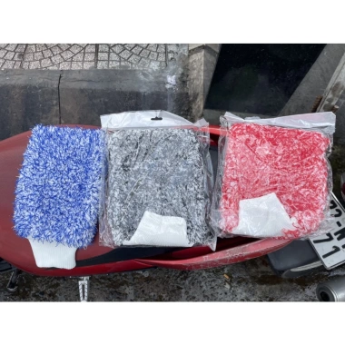 Bao tay rửa xe siêu sợi microfiber siêu bền, mềm mịn, tạo bọt tốt - Giá 39.000đ