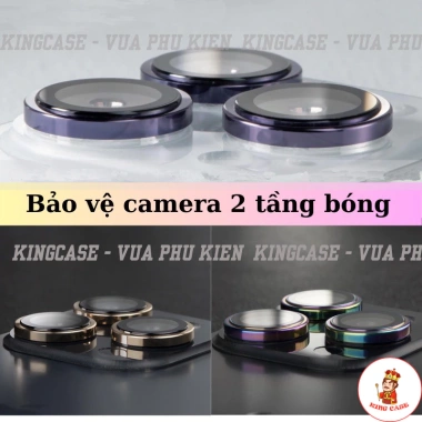 Bảo vệ camera iPhone 2 tầng cao cấp, màu nguyên bản, đẹp như zin, tương thích 17/16/15/14/13/12/11/Pro/Max/Plus - Giá chỉ 5.300đ 4