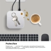 Bảo vệ METUBE vỏ silicon chống bụi, nước cho Mac mini M4 2.024 - trong suốt, không trầy xước 4
