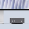Bảo vệ METUBE vỏ silicon chống bụi, nước cho Mac mini M4 2.024 - trong suốt, không trầy xước 7