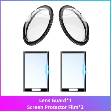 Bảo vệ ống kính và màn hình cho Insta360 X4 X3 Vỏ bảo vệ và phim chống trầy xước