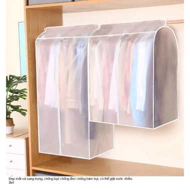 Bảo Vệ Quần Áo Tại Nhà - Bao Chống Bụi Đa Năng, Túi Che Bụi Rộng, Bao Áo Treo Tủ Giá Ưu Đãi 95K 7