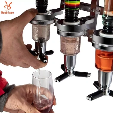 Baoblaze 6 Chai Đựng Rượu Đồ Uống Giá Tiết Kiệm, Phù Hợp Tiệc Cocktail và Nhà Bếp
