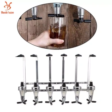 Baoblaze 6 Chai Đựng Rượu Đồ Uống Giá Tiết Kiệm, Phù Hợp Tiệc Cocktail và Nhà Bếp