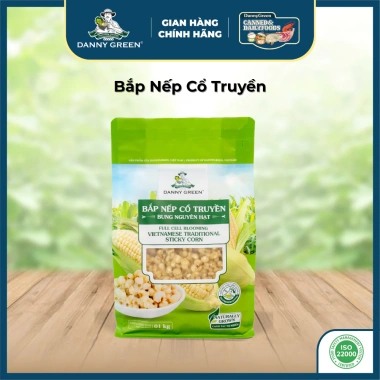 Bắp Nếp Cổ Truyền Nguyên Hạt 1Kg DANNYGREEN - Giá giảm 290k, hương vị truyền thống