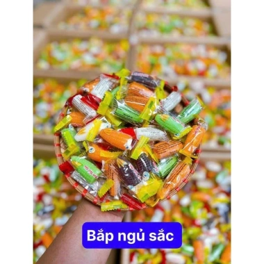 Bắp ngũ sắc 500g - Hàng Việt Nam, bánh kẹo Tết snack, giảm giá chỉ 50.000 VND 3