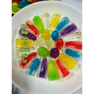Bắp ngũ sắc 500g - Hàng Việt Nam, bánh kẹo Tết snack, giảm giá chỉ 50.000 VND 6