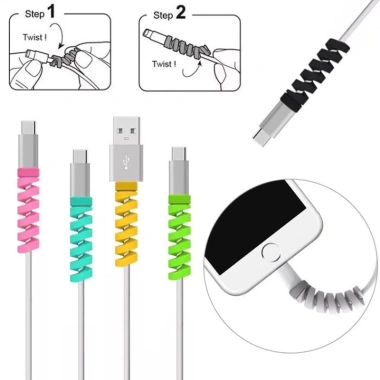 BAS Dây dữ liệu đa năng tay áo silicon xoắn ốc – Chắc chắn, bền, chống vỡ, giá chỉ 41.800₫ 2