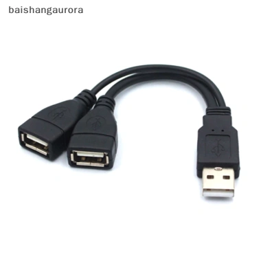 Basa USB 2.0 Bộ Chia Y 1 Nam den 2 Nu Dây Nối Dài Chuyển Nguồn Truyền Dữ Liệu Sạc Xe 36.300 VND