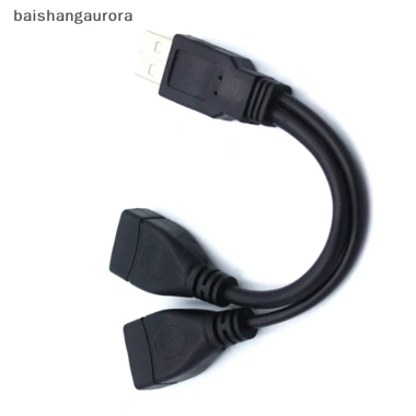 Basa USB 2.0 Bộ Chia Y 1 Nam den 2 Nu Dây Nối Dài Chuyển Nguồn Truyền Dữ Liệu Sạc Xe 36.300 VND
