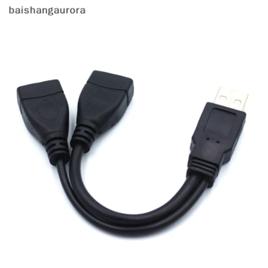 Basa USB 2.0 Bộ Chia Y 1 Nam den 2 Nu Dây Nối Dài Chuyển Nguồn Truyền Dữ Liệu Sạc Xe 36.300 VND