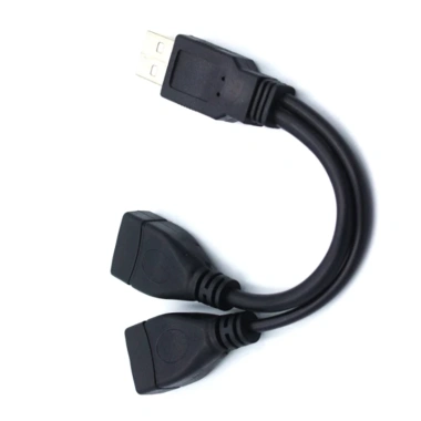 Basa USB 2.0 Bộ Chia Y 1 Nam den 2 Nu Dây Nối Dài Chuyển Nguồn Truyền Dữ Liệu Sạc Xe 36.300 VND