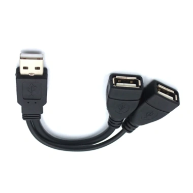 Basa USB 2.0 Bộ Chia Y 1 Nam den 2 Nu Dây Nối Dài Chuyển Nguồn Truyền Dữ Liệu Sạc Xe 36.300 VND