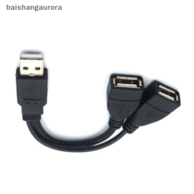 Basa USB 2.0 Bộ Chia Y 1 Nam den 2 Nu Dây Nối Dài Chuyển Nguồn Truyền Dữ Liệu Sạc Xe 36.300 VND