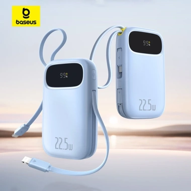 Baseus QPow3 Pin Dự Phòng Sạc Nhanh Màn Hình Cáp Kép Nhỏ, CCC – 698.999₫