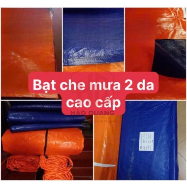 Bạt 2 Da 2 Mét Tới Cao Cấp - Che Mưa Nắng Dày Dặn, Chống Thấm, Bền Đẹp Ngoài Trời 2