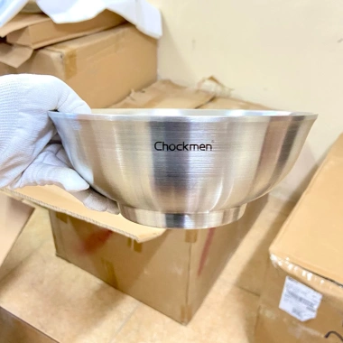 Bát 2 lớp CHOCKMEN Inox 18/10 – Chống nóng, cách nhiệt, salad, canh, cơm – 122.000đ