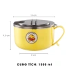 Bát ăn ca mì inox 2 lớp nắp cách nhiệt, kèm giá đỡ điện thoại - Giá 39.000₫ 6