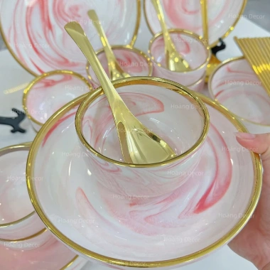 Bát Ăn Cơm Sứ Màu Vân Hồng Bán Lẻ Từng Món - Giấy Kiểm Định Chất Lượng, Giá 48k 2