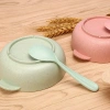 Bát ăn cơm và thìa nhựa lúa mạch tiện dụng, an toàn, giảm giá 21% chỉ 48.290₫ 4