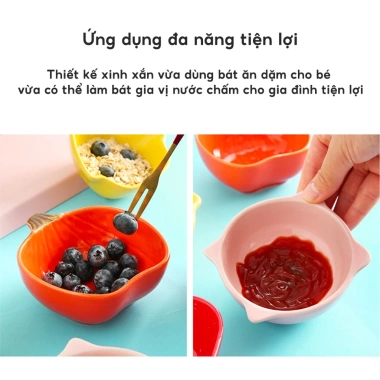 Bát Ăn Dặm Gốm Sứ ohBabyo Kiểu Nhật và Chén Đựng Nước Chấm - Giá 14.998 VNĐ 4