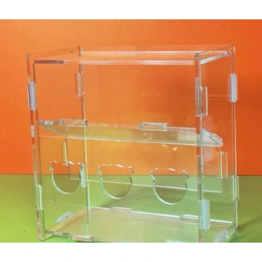 Bát ăn tự động mica cho Gà Rutin, hamster - Giá ưu đãi 150.000đ, chất liệu bền, tiện lợi 3