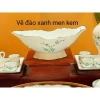 Bát bày gà cúng gốm sứ Bát Tràng vẽ tay - Giá ưu đãi 290.000đ, phù hợp lễ cúng 8