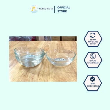 Bát Chấm Thuỷ Tinh UG-398 Đựng Gia Vị Trong Suốt Dày Dặn Chịu Nhiệt Cao Giá 19.000