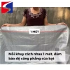 Bạt che mưa nắng PE cao cấp màu xám bạc, đóng khoen sẵn, rải đều 4 cạnh, giá 115.000 VND 6