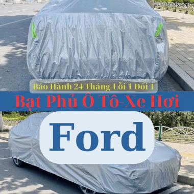 Bạt che ô tô Ford cao cấp Oxford & rằn ri - Bảo vệ xe mưa nắng bụi bẩn, Giá ưu đãi 279.030đ