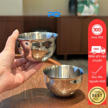 Bát cho bé inox 18/10 đúc nguyên khối BossD 9.5cm - An toàn, không gỉ, chỉ 125.000₫ Bát cho bé inox 18/10 đúc nguyên khối BossD 9.5cm - An toàn, không gỉ, chỉ 125.000₫