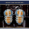 Bát Cơm Cúng Gia Tiên Men Rạn Đắp Nổi Gốm Sứ Bát Tràng Cao Cấp Thủ Công 100%