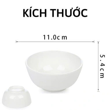 Bát cơm nhựa chịu nhiệt tốt, chén ăn cơm nhựa đen trắng - Mới km247, giá chỉ 4.901₫ 2