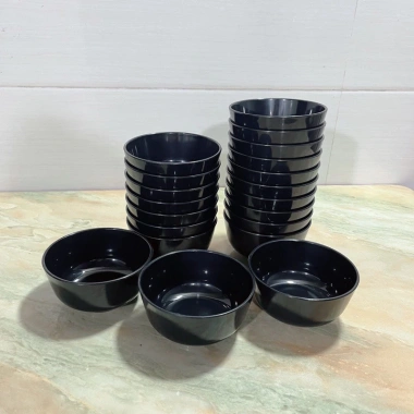 Bát cơm nhựa chịu nhiệt tốt, chén ăn cơm nhựa đen trắng - Mới km247, giá chỉ 4.901₫ 9