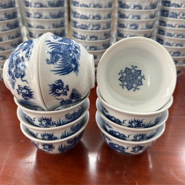 Bát Cơm Thờ Bát Tràng Men Lam Vẽ Rồng và Vẽ Sen Đẹp Giá 25k Ưu Đãi 10 Bát Cơm Thờ Bát Tràng Men Lam Vẽ Rồng và Vẽ Sen Đẹp Giá 25k Ưu Đãi 10