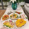 Bát đĩa hoa mặt trời nhựa cao cấp 7 món - Bộ cúng gia tiên 42.750 VND 2