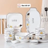 Bát đĩa sứ hình mèo dễ thương, thiết kế pet, chỉ 20.000đ - ưu đãi giảm từ 25.200đ
