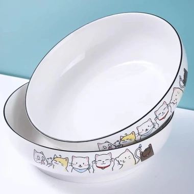 Bát đĩa sứ hình mèo dễ thương, thiết kế pet, chỉ 20.000đ - ưu đãi giảm từ 25.200đ 10