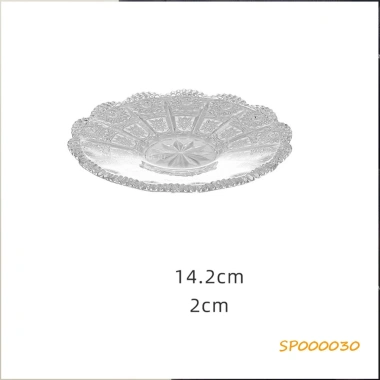 Bát đĩa thuỷ tinh hoa hướng dương decor mâm cúng thôi nôi - Sang trọng, chỉ 20.000 VND