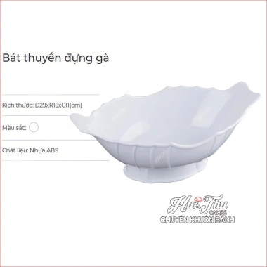 Bát Dĩa Thuyền Đựng Gà Cúng, Hoa Quả - Mâm Cúng Bàn Thờ Gia Tiên Giá 39.000 VND 2