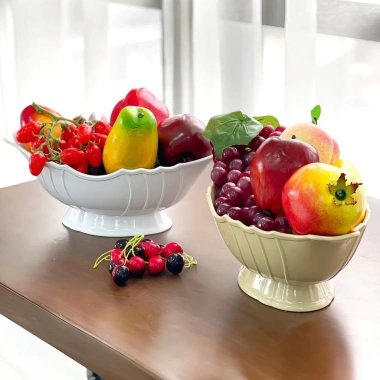 Bát Dĩa Thuyền Đựng Gà Cúng, Hoa Quả - Mâm Cúng Bàn Thờ Gia Tiên Giá 39.000 VND 7