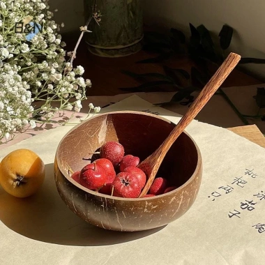 Bát Dừa Gỗ Handmade B&N Bộ Đồ Ăn Thìa Nĩa cho Salad, Tráng Miệng Giá 39.600 VND