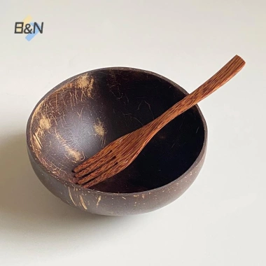 Bát Dừa Gỗ Handmade B&N Bộ Đồ Ăn Thìa Nĩa cho Salad, Tráng Miệng Giá 39.600 VND