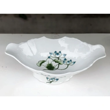 Bát đựng gà, bát đĩa thuyền, đĩa gà cúng - Lọ hoa gốm sứ bát tràng giảm còn 65k