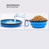 Bát gấp cho chó mèo Di động, khóa lớn, bát nước và ăn du lịch ngoài trời 3