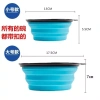 Bát gấp cho chó mèo Di động, khóa lớn, bát nước và ăn du lịch ngoài trời 9